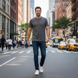 Bolongaro Trevor‎ Skull Graphic T-Shirt Gray Men's Size L